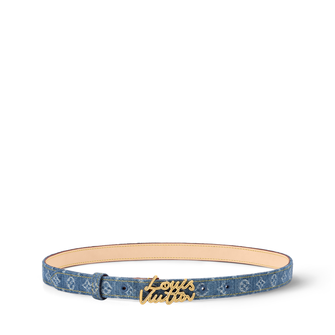 LV Script 20mm Belt - Women - Accessories | LOUIS VUITTON ®